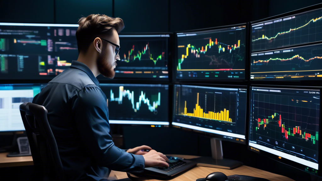 Prompt for DALL-E: 

An advanced trading dashboard on a computer screen displaying various Binance trading options like spot, margin, and futures. The scene includes a trader in a modern office, analyzing complex charts and financial data with multiple screens. Tools such as candlestick graphs, technical indicators, and other analytical instruments are shown in use. The image captures the strategic and analytical aspect of maximizing profits through informed Binance trading decisions.

Keyword: binance trading