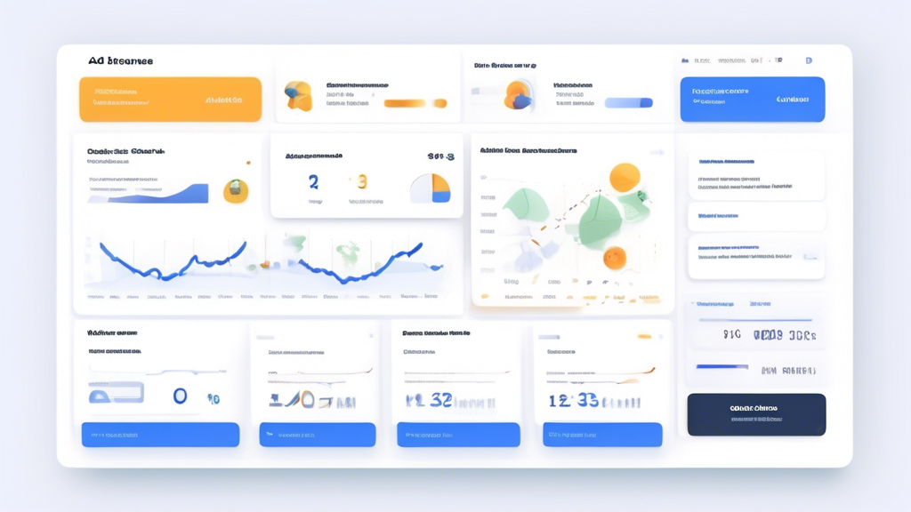 Create an image of a clean, modern website dashboard with a focus on the Monetization section. The screen shows a user in the process of selecting an ad network from a dropdown menu that includes options like Google AdSense and Media.net. There are also widgets displaying ad revenue statistics. Include icons for Insert Ad Code and Best Practices, along with a step-by-step guide infographic on the side, ideally in a sleek, professional aesthetic. Use a color palette that is tech-savvy yet approachable, with clear, readable fonts.