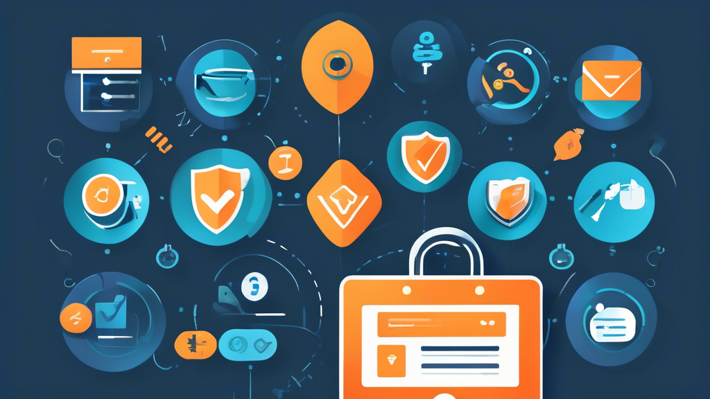 Create an image featuring a checklist with various icons for the key features to consider when choosing the best VPN in 2023. Include icons for security protocols and encryption (like a shield with a lock), speed and performance (like a speedometer), user-friendliness and multi-platform support (like a smartphone and laptop), and cost-effectiveness (like a dollar sign). Make the design modern and tech-savvy, emphasizing the keyword best VPN 2023.