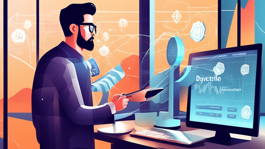 **Prompt for DALL-E:**

Create an illustration that visually represents smart and secure practices for buying cryptocurrencies. The image should feature a user at a computer setting up their account with two-factor authentication, displaying strong password creation. The background should include elements such as market trend graphs and news updates on cryptocurrency, symbolizing continuous monitoring and evaluation of the market. The overall tone should convey security, intelligence, and diligence in cryptocurrency investment.

**Keyword:** best place to buy crypto