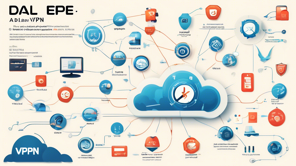 Create an image prompt for DALL-E:

A detailed infographic showcasing the top features to look for in the best VPNs that work in China. The image should include icons and visuals representing key elements such as reliability and speed (depicted by a fast moving internet cable or speedometer), strong encryption and security protocols (represented by a locked shield), availability of servers in nearby regions (illustrated with a world map highlighting nearby countries), and customer support and ease of use (displayed with a smiling customer service representative wearing a headset and simple user interface graphics). The design should be clean, modern, and technologically sophisticated to appeal to users seeking advanced internet solutions.