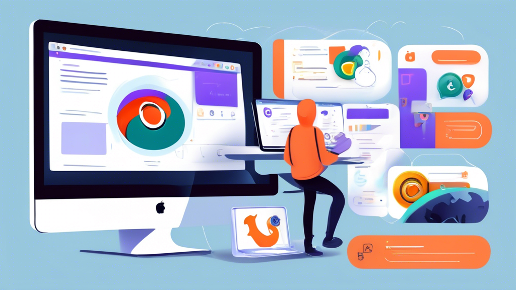 Create an image prompt for DALL-E that captures the essence of outline point #2:

Create a digital illustration comparing popular online private browsers. Display multiple laptop and smartphone screens, each showcasing different browser interfaces such as Brave, Tor, DuckDuckGo, and Firefox Focus. Highlight graphical icons indicating pros and cons, and performance metrics like speed, privacy, and user-friendliness. Use a clean, modern style with a coherent color scheme to visually organize the comparison.