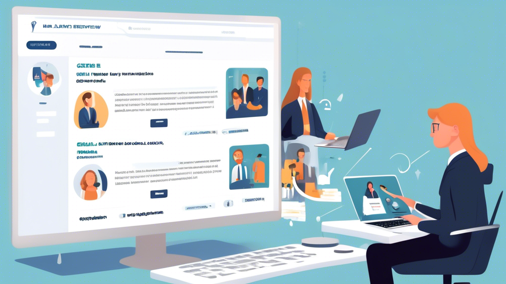 DALL-E Prompt: Create an illustration of a person using a laptop to search for a car injury lawyer. The screen shows various online directories and lawyer review sites, with a focus on ratings and client reviews. Surround the person with subtle icons and imagery representing recommendations from friends, family, and other attorneys. Highlight a few key qualities to look for in a lawyer such as professionalism, experience, and reliability.