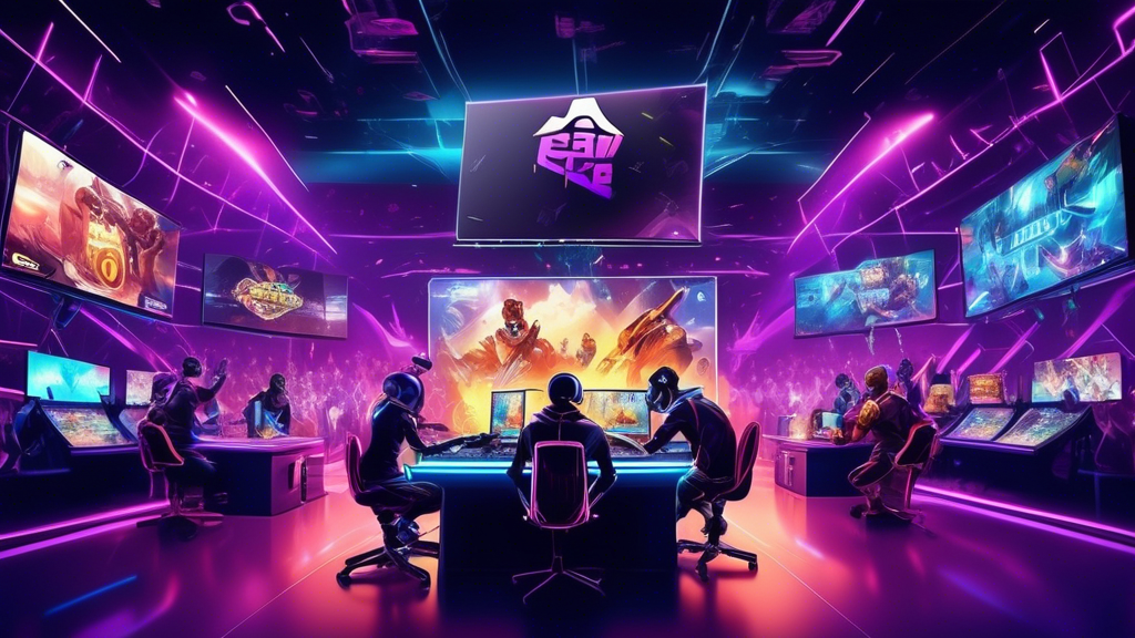 **DALL-E Prompt:**

Create an image depicting the economic impact of online gaming tournaments. Show a vibrant scene with elements like sponsorship logos on virtual banners, stacks of virtual currency, and a prominent prize pool trophy. Include background visuals of a bustling eSports arena and diverse professionals such as game developers, shoutcasters, and players in action, showcasing the variety of careers being shaped by the industry. Emphasize the financial ecosystem and revenue generation by incorporating charts or graphs subtly in the design.