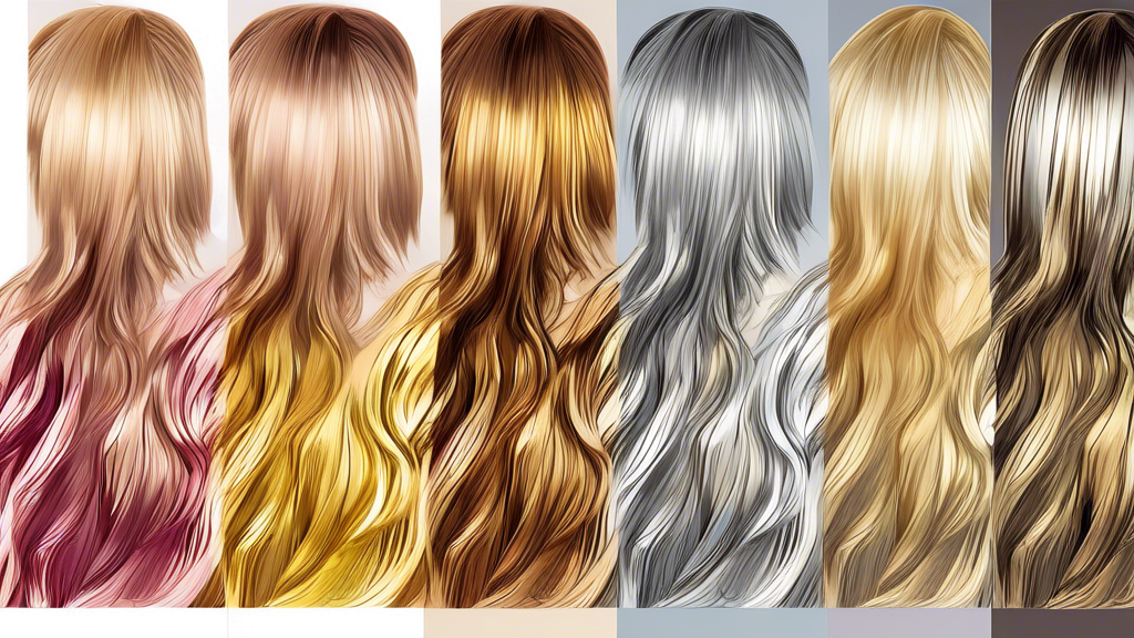 Create a visually detailed image that shows a side-by-side comparison of different types of foils used for highlighting hair. Include various textures and colors of aluminum and plastic wraps, as well as pre-cut foils and roll foils. Display illustrations of different foil thicknesses being used on different hair types, highlighting the advantages and disadvantages of each type. Ensure the overall tone is professional and informative, suitable for a beauty and hair care educational article.