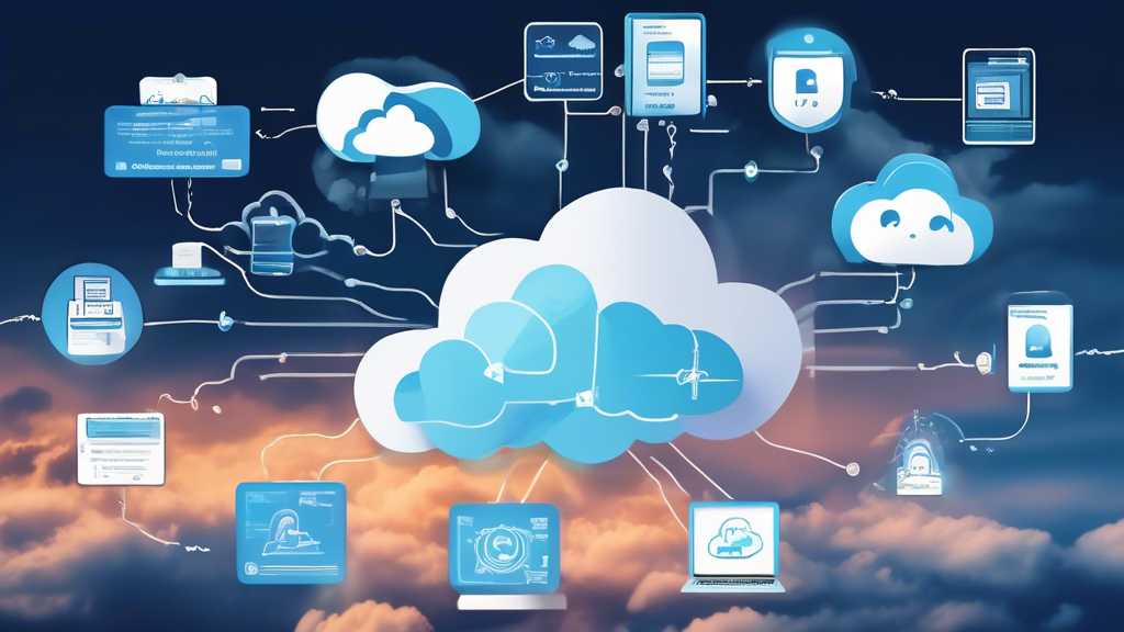 Create an image that showcases a comprehensive approach to cloud security by illustrating the core components of Cloud Native Application Protection Platforms (CNAPP). Depict a cloud environment with various security layers such as threat detection, vulnerability management, compliance monitoring, and workload protection. Emphasize how CNAPP minimizes risks in cloud-native applications by integrating seamlessly into existing cloud infrastructures. Use a visually engaging and modern design with elements that represent the complexity and robustness of CNAPP.