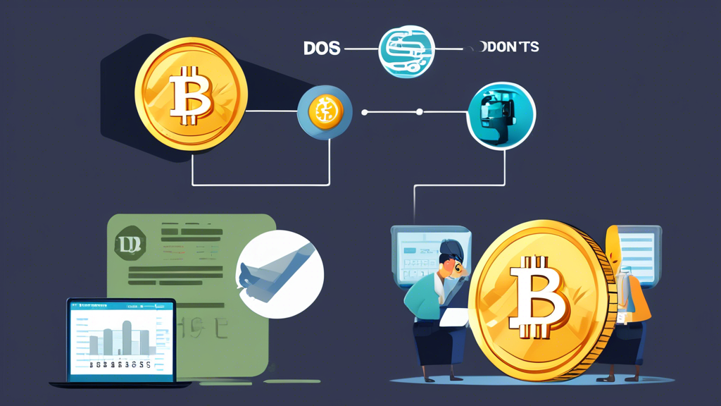 Create a digital illustration titled The Dos and Don