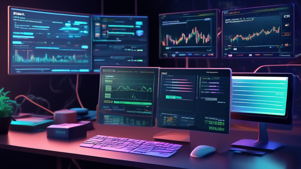 Prompt for DALL-E:

Create a digital illustration showing a beginner learning how to start with crypto futures trading. The scene should depict a computer interface with a reliable crypto futures trading platform on screen. The interface should highlight the process of registration and KYC verification. Next to the computer, show charts and diagrams explaining the concepts of leverage and margin. The setting is a modern home office with elements representing stability and security, such as a locked safe and a list of trusted crypto platforms.

Reference Points: 
- A computer screen with a crypto trading platform interface
- Registration and KYC verification process visible on the screen
- Charts and diagrams depicting leverage and margin
- Modern home office setup conveying stability and security 
- Trusted crypto platforms list in the background