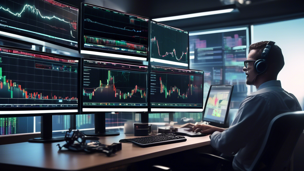 A DALL-E prompt for outline point #2:

Create an image of an advanced trading setup on the OKX platform. The scene should include a trader