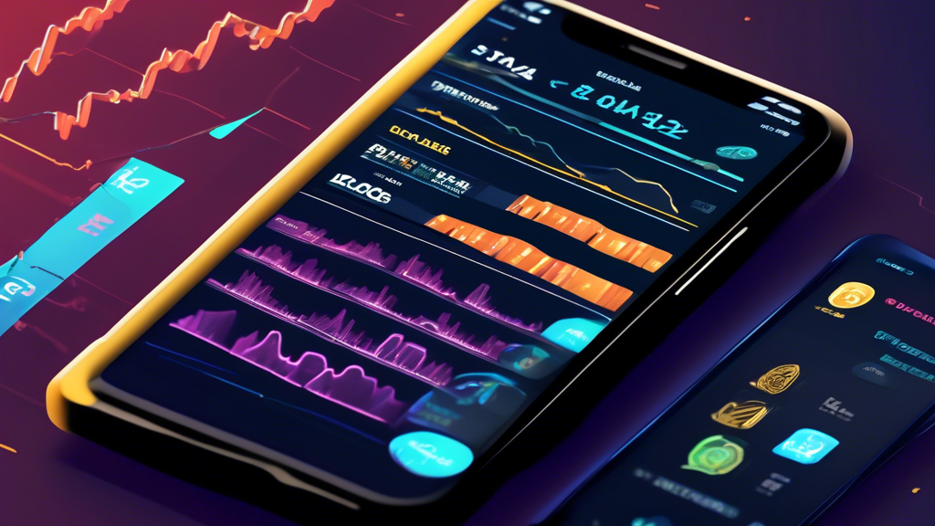 **DALL-E Prompt:**

Create an illustration featuring a variety of popular cryptocurrency trading apps such as Binance, Coinbase, and Kraken. Each app should be depicted on a simulated mobile phone screen with elements representing their unique features (e.g., graphs for market analysis, alert icons for notifications, and user ratings). Around the phones, integrate visual symbols of pros and cons, such as thumbs up and down, checkmarks, and crosses. Include diverse user avatars with speech bubbles showcasing quick, positive or negative reviews. The backdrop should subtly suggest a tech-savvy and secure environment, hinting at the advanced nature of these apps.
