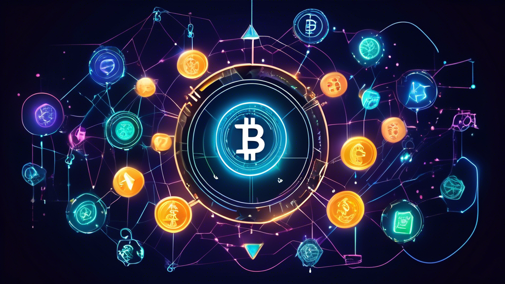 Create an image that illustrates the following concepts: 
A graphical representation of the growing acceptance and adoption of cryptocurrencies globally, focusing on the surge in the crypto casino industry. Highlight the enhanced security and transparency provided by blockchain technology with visual elements such as padlocks, chains integrating into a digital network, and briefly glowing transaction lines. Feature elements that represent anonymity and fast transactions, like an anonymous masked figure and speedy digital currency, to convey their role in attracting a broader audience to crypto casinos.