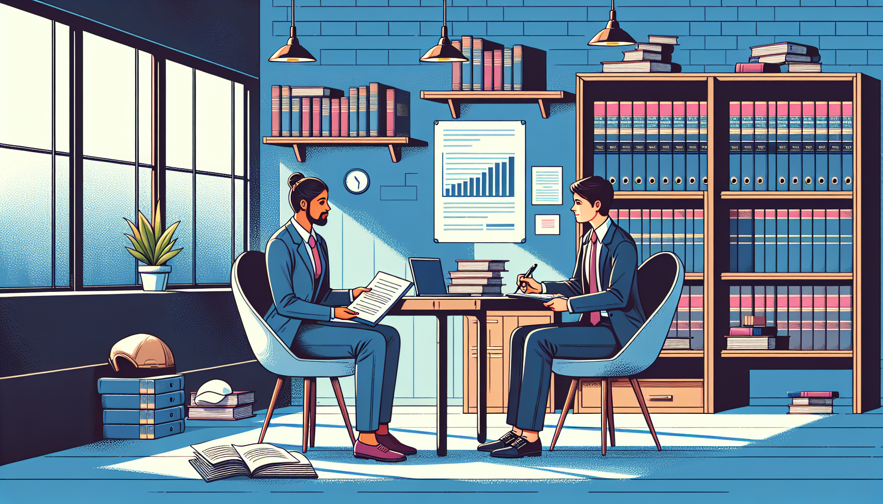 Detailed portrait of an attorney