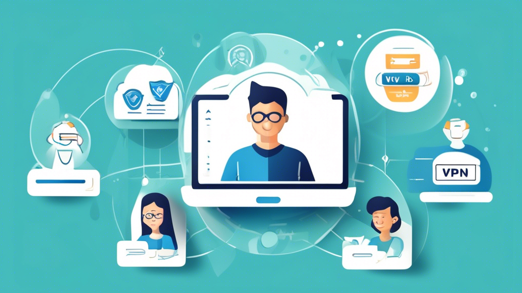 **Prompt for DALL-E:**

Create an informative and visually engaging illustration that provides a step-by-step guide to making the most of a VPN free trial. The image should include a sequence of steps showing how to sign up for a VPN free trial, test VPN speed and coverage, and evaluate customer support and usability features. Use a clean, modern design with icons and minimal text to highlight each step. Incorporate visuals such as a computer, smartphone, speed test graph, and customer service chat.