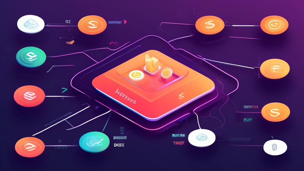 Create an image that visually explains the user journey on Hotbit Exchange, focusing on three main steps: Creating an Account, Depositing and Withdrawing Funds, and Trading Cryptocurrencies. The image should be a digital illustration featuring a clean and modern interface, with each step clearly labeled and illustrated. The background should be a subtle gradient with Hotbit’s branding colors, and each step should have icons or symbols representing the actions being described (like a sign-up form, deposit/withdrawal buttons, and cryptocurrency charts). Make sure to include friendly, easy-to-understand visuals that guide the user through each process.