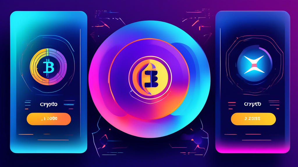 Create an image depicting the Top 3 Best Crypto Platforms of 2023. The image should show three well-designed and distinct digital screens or interfaces representing the three best crypto platforms. Each screen should highlight key features such as security measures, user-friendly design, low transaction fees, and a variety of cryptocurrency offerings. Use vibrant and tech-inspired colors to emphasize the innovative and secure nature of these platforms. Include a futuristic backdrop that underscores the advanced technology and cutting-edge aspects of the crypto world.