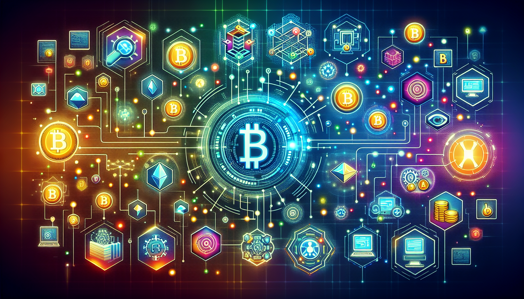 Prompt for DALL-E:

Create an image depicting the technological foundations and security measures of decentralized exchanges in the cryptocurrency market. The image should include elements such as blockchain technology, smart contracts, and the logos of popular decentralized exchanges like Uniswap and SushiSwap. Illustrate how these technologies interact to provide a secure environment for trading cryptocurrencies.