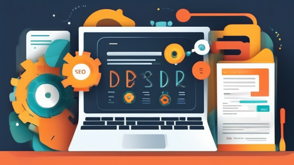 Create an intricate website homepage with a focus on proven on-page SEO techniques. Highlights include keyword research, the crafting of high-quality, SEO-friendly content, and the strategic use of meta descriptions, title tags, and header tags. The design should showcase a sophisticated and user-friendly layout, making it evident that every aspect of the content is optimized for SEO.