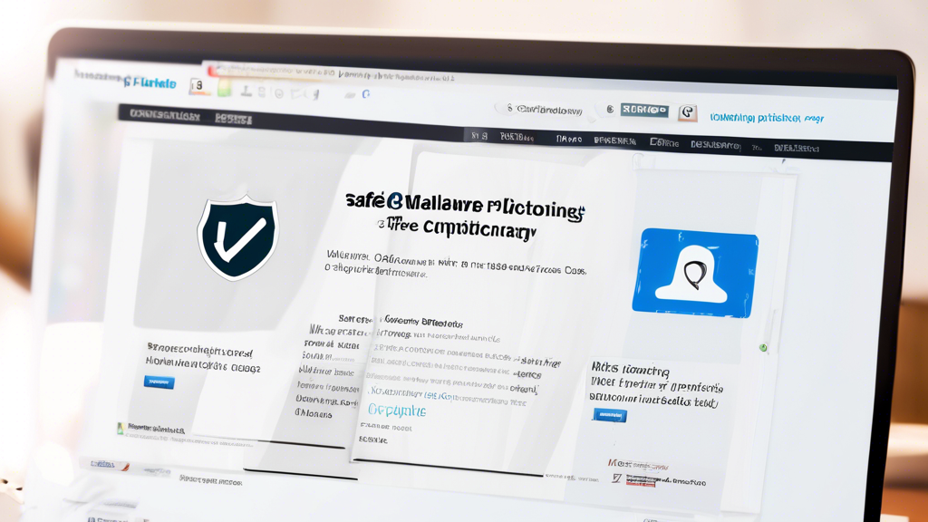 Create an image of a safe, malware-free downloading process for the Oxford Picture Dictionary PDF. The image should show a user following a step-by-step guide on a computer, with icons for virus scan software, browser extensions, and reputable sources highlighted. Make sure to include visual elements like security checkmarks, reputable website logos, and a visually appealing representation of the Oxford Picture Dictionary cover.