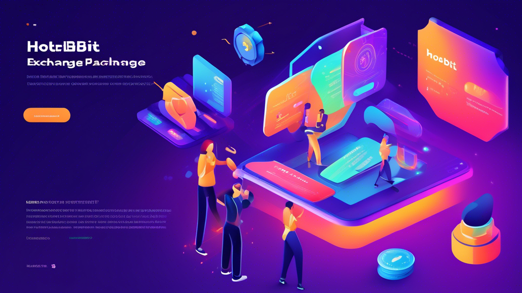 Create an image depicting the benefits of using Hotbit Exchange: Show a futuristic digital marketplace bustling with activity. Include visual elements demonstrating competitive trading fees, easy access to new cryptocurrency projects, and various investment options like staking and DeFi. Emphasize a user-friendly interface where traders engage effortlessly. Use bright and inviting colors to reflect the advantages of using Hotbit Exchange.