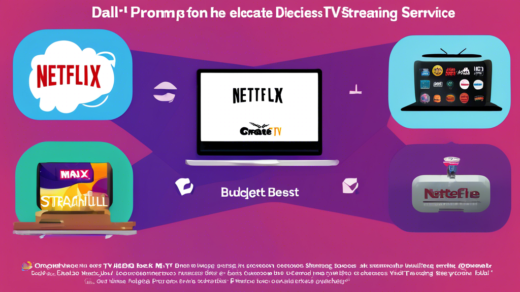 **DALL-E Prompt:** 

Create an image that captures the decision-making process for selecting the best streaming TV service. Include elements like a person comparing different streaming service logos (such as Netflix, Amazon Prime Video, Disney+, Hulu, and HBO Max) on a laptop computer, with thought bubbles showing considerations like 