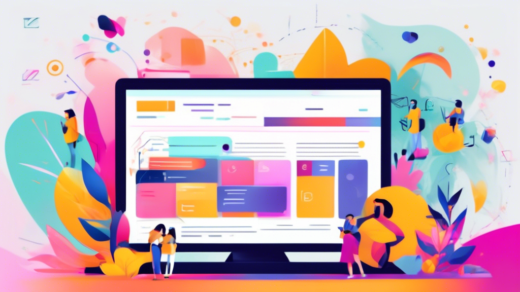 Create a visually striking image that illustrates the importance of background content (bg content) in enhancing the user experience on a website. Depict a sleek, modern web page with an eye-catching background image that seamlessly blends into the design, highlighting its role in improving aesthetic appeal, engaging users, and reinforcing brand identity. The background should be vibrant yet subtle, complementing the overall design and content of the page without overwhelming it.