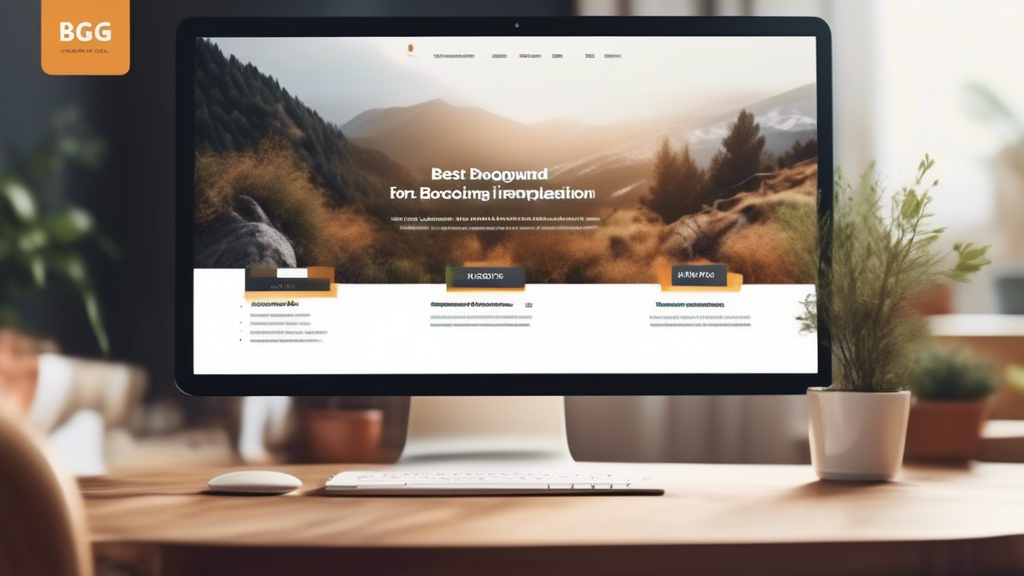 Create an image illustrating best practices for effective background (bg) content implementation on a website. Include a webpage mockup with a relevant, high-quality background image that aligns with the site’s purpose. Highlight aspects like performance optimization, like a speedometer indicating fast load times, and accessibility, with elements such as alt text tags and good contrast. Overall, the image should convey a seamless, user-friendly, and inclusive web experience.