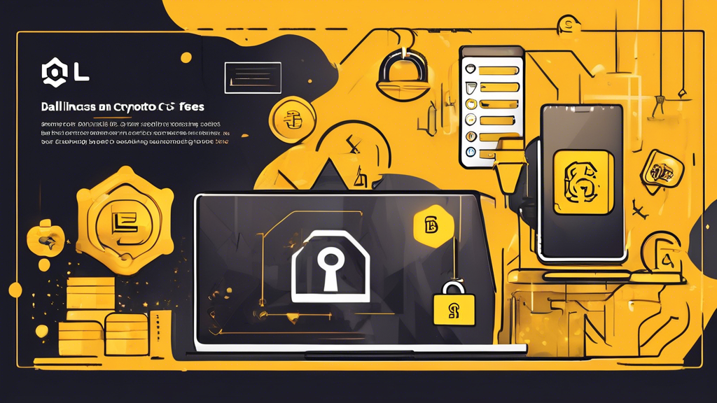 Prompt for DALL-E: Create an image representing the benefits and challenges of using Binance Crypto. The scene should show a balance scale; on one side, depict symbols of low fees, fast transactions, and a supportive customer service desk. On the other side, illustrate symbols indicating potential security risks and challenges such as a padlock and warning signs. The background should have a futuristic, high-tech design to represent the advanced technological aspect of Binance.
