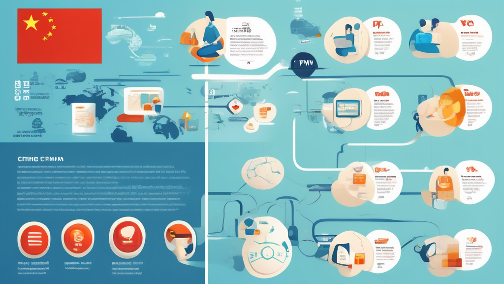 Create an infographic-style image that highlights the criteria for choosing the best VPN usable in China. The image should include elements such as reliability and speed of connection, security features and privacy policies, server availability and locations, and ease of use and compatibility. Use icons and brief text explanations to clearly illustrate each criterion. Make sure to use a modern and clean design with a focus on clarity and informativeness.