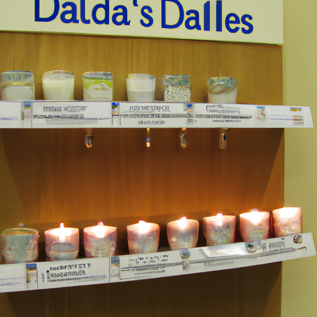 Prompt for DALL-E:

Create an image that depicts a cozy shop selling scented tea light candles. The store should have shelves lined with various colorful, attractively packaged tea light candles. Some candles should be labeled with popular scents like lavender, vanilla, and jasmine. A friendly shopkeeper is helping a customer select candles, and there are signs indicating recommended products and top sellers. The ambiance should be warm and inviting, emphasizing the quality and artisanal nature of the products.