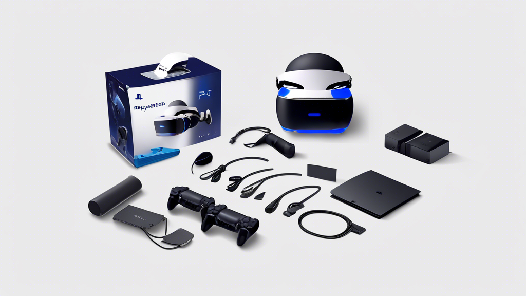 Prompt for DALL-E:

Create an image that illustrates the step-by-step process of setting up a PlayStation VR2. The image should include visuals of unboxing the VR headset, connecting it to the PlayStation console, and showing necessary accessories laid out neatly. Additionally, depict a guide or manual being used to troubleshoot and optimize performance. The overall aesthetic should be clean and straightforward, highlighting the simplicity and user-friendliness of the setup process.
