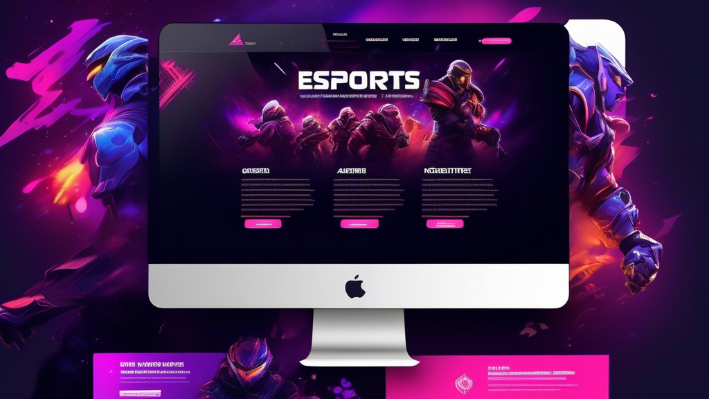 A captivating DALL-E prompt for creating an image that relates to outline point #2, Designing an Engaging and User-Friendly Esports Website, could be:

Create an image of a visually striking esports website homepage. Show an intuitive layout with a responsive design displaying seamless navigation. Include eye-catching graphics and vibrant color schemes representing popular esports games. Highlight interactive elements like dynamic banners, live streaming thumbnails, and social media icons integrated smoothly into the design. Emphasize the appeal and engagement to the esports community, ensuring the interface feels modern and user-friendly.