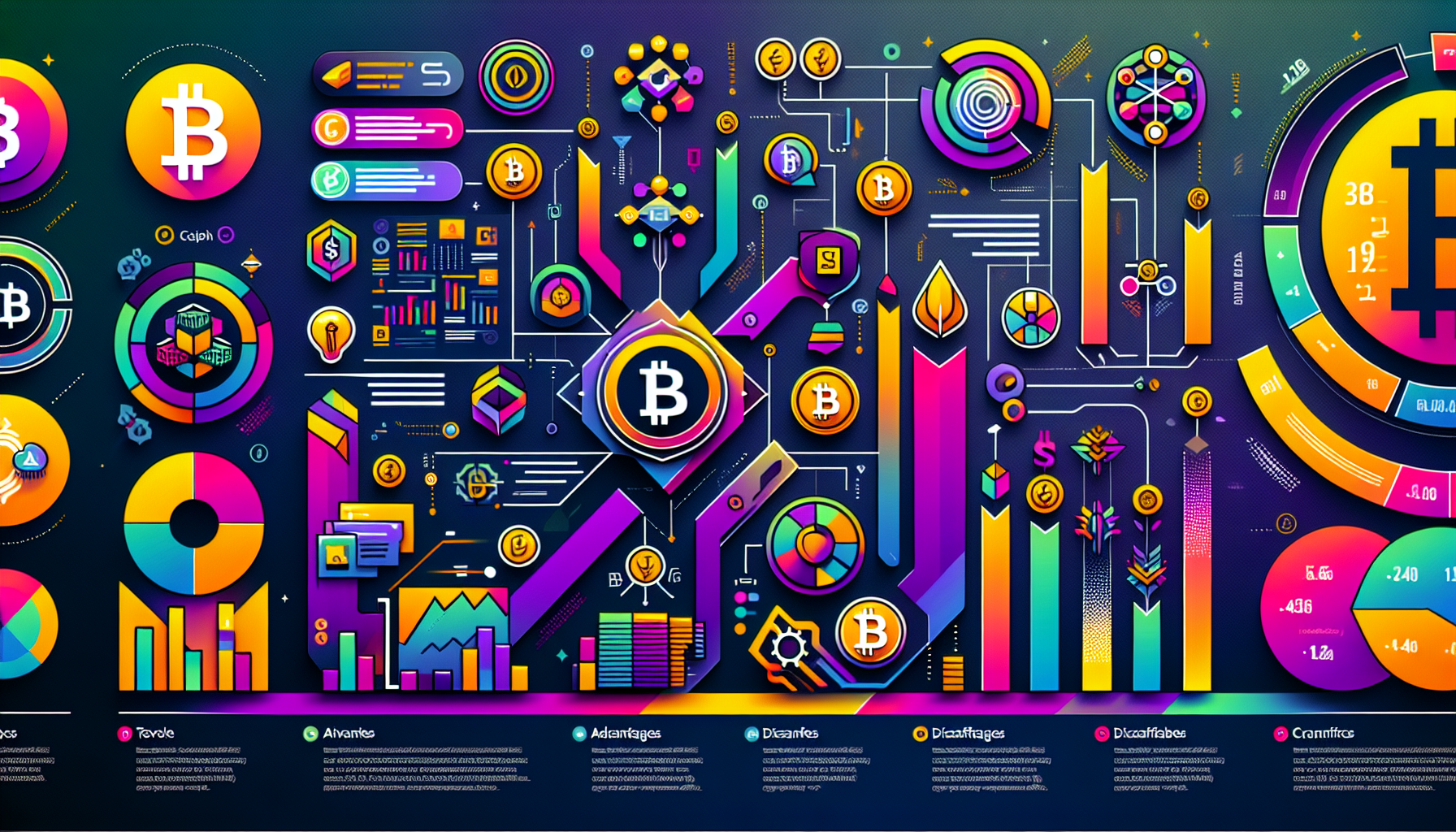 Create an image showcasing the Top 10 Crypto Exchanges in 2023. The image should feature a dynamic and modern chart or infographic that lists the top 10 crypto exchanges. Each exchange should be represented with its logo, a brief description, and key information such as advantages, disadvantages, user reviews, and ratings. The chart should have a sleek, tech-savvy design with vibrant colors that reflect the innovative nature of the cryptocurrency industry.