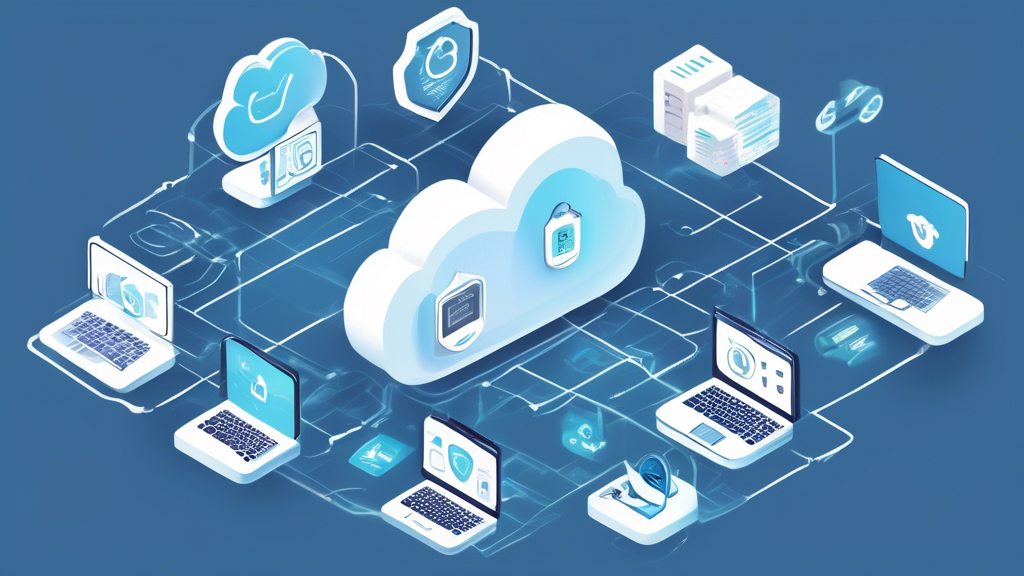 Create an image showing the critical role of Cloud Security Posture Management (CSPM) in cloud security. Illustrate a cloud environment with various interconnected services and show CSPM tools actively monitoring and detecting configuration issues and security breaches. Include visual elements such as security shields, compliance checkmarks, and warning symbols to emphasize continuous monitoring and compliance. Make the image professional and technology-focused.