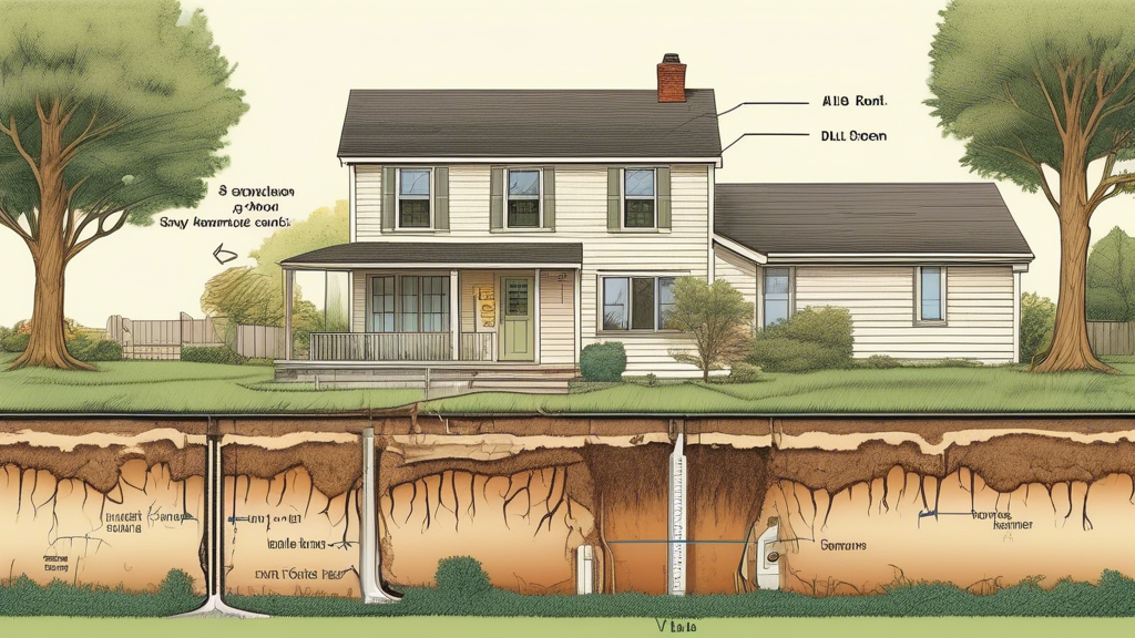 DALL-E prompt for an image related to outline point #3:

Illustration of a cross-section view of a house and yard, showing underground sewer pipes with visible cracks and tree root intrusion. Above ground, display warning signs of sewer line damage such as wet patches in the lawn, slow drains, and unpleasant odors. Include a split-screen effect showing a before and after scene of trenchless sewer line repair being implemented, with minimal surface disruption.