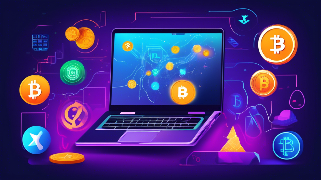 **DALL-E Prompt:** Create an image depicting a beginner exploring various cryptocurrency trading platforms on a laptop. Include a digital interface with vibrant graphics showcasing different popular exchanges, security icons, and user-friendly features. The setting should be a modern workspace, with cryptocurrency symbols floating in the background to emphasize the online trading aspect. The mood should convey excitement and curiosity, reflecting the journey of choosing the right platform for cryptocurrency trading.