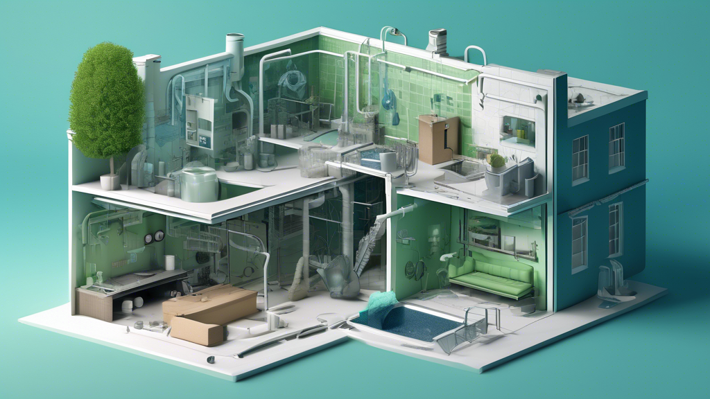 DALL-E prompt for an image that relates to outline point #2:

A detailed infographic showing a house cross-section with visible drain pipes, accompanied by price tags and cost breakdowns for different pipe materials, labor costs, and additional expenses, all presented in a clean, modern style with a blue and green color scheme.