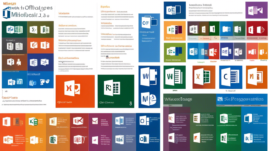 Create an image that showcases the various Microsoft Office packages available for students. The image should include icons or representations for Office 365, Word, Excel, and other popular Office applications. Use a comparison chart or infographic style to highlight the different features and recommendations for each study field, such as Business, Engineering, and Arts. Incorporate a clean and modern design with a student-focused theme, showing how these tools can enhance their academic and everyday life.