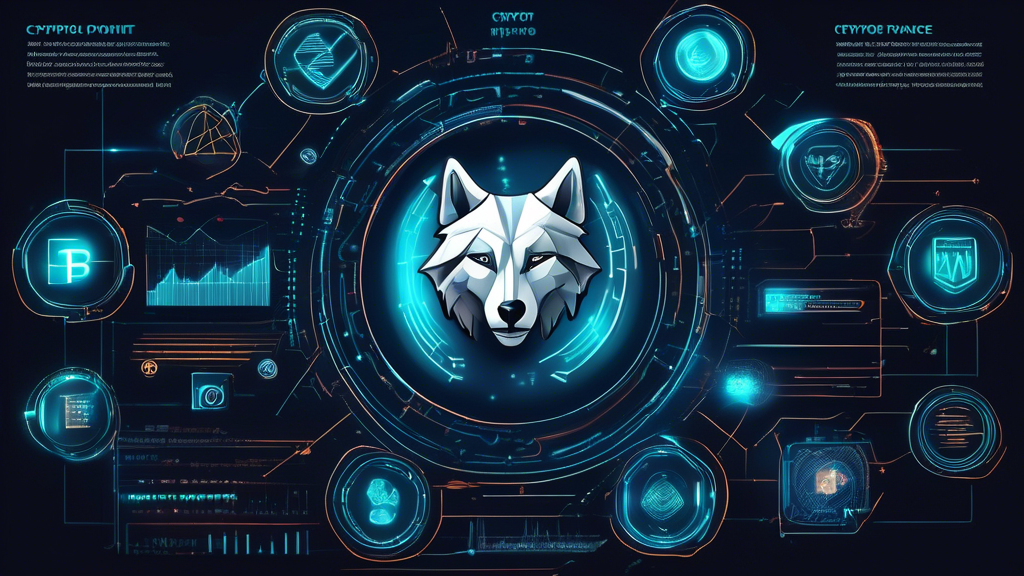 A detailed and futuristic DALL-E prompt related to outline point #2 can be written like this:

Create an infographic-style image depicting the innovative investment strategies of Crypto Wolf Finance. Include visual elements such as advanced technological tools like AI analytics, blockchain integration, and automated trading algorithms. Highlight various investment products with icons representing diversified portfolios, crypto assets, and smart contracts. Incorporate a few testimonial quotes with user avatars, displaying the positive impact on their investment portfolios. Use a modern and sleek design, with the company’s logo and branding subtly integrated into the imagery.