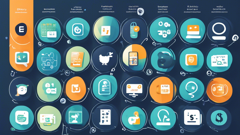 Prompt for DALL-E: 

Create an image showing a visually appealing comparison grid of top online privacy protection services. The grid should include various features represented by icons, pricing illustrated with dollar signs, and customer support shown with communication icons (e.g., chat bubbles, phone icons). Each service in the grid should have a balance scale icon to depict pros and cons. The background should be modern and sleek, reflecting a digital security theme with subtle elements like shields, locks, and fingerprint symbols.