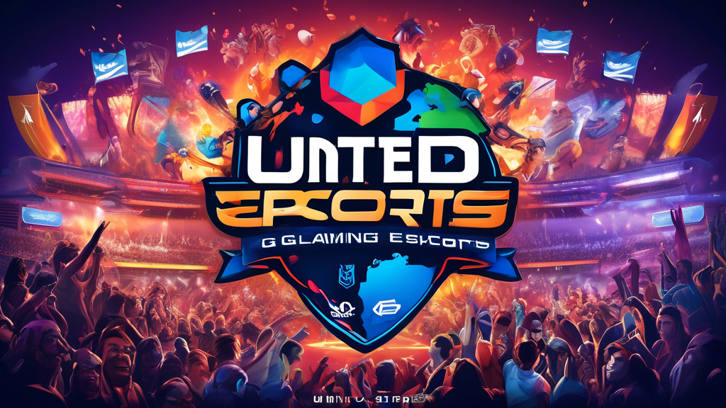 Create an image that illustrates the impact of United Esports on the global gaming landscape. Depict a dynamic and vibrant scene of a diverse and engaged gaming community from around the world, unified through a major esports event. Incorporate elements like excited fans, gamers from different backgrounds, digital interconnections, and iconic symbols of global unity such as interconnected globe, to showcase the contributions and positive changes brought by United Esports in community building and player engagement.