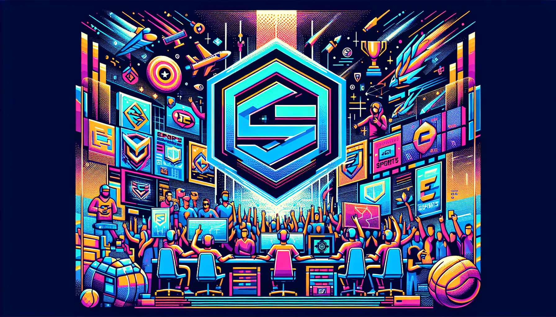 Create an image that showcases the immense influence of Team Solo Mid (TSM) on esports culture. Illustrate TSM