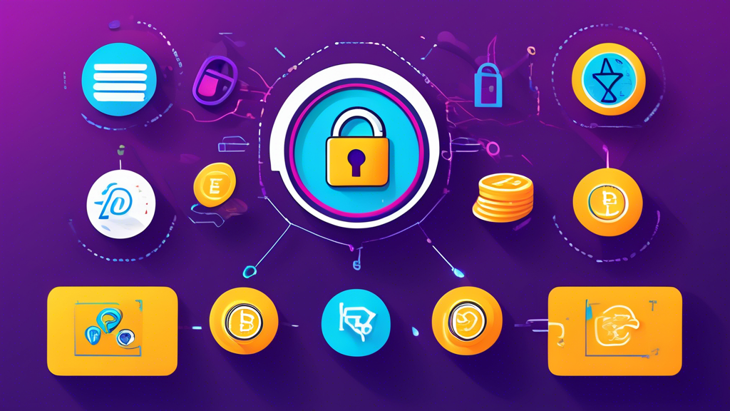 Create an informative and visually engaging graphic that highlights key tips and considerations for buying crypto with PayPal. The image should include icons representing security features (like a lock), fee structures (e.g., dollar signs or coins), and best practices for managing crypto purchases (like a checklist). Use vibrant colors and a modern design, incorporating the text “Tips for Buying Crypto with PayPal” prominently to convey the subject matter effectively.