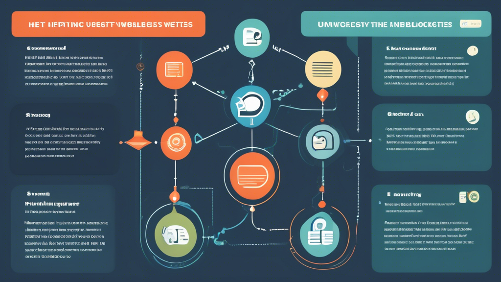 Create a visual guide for helping users choose the best website that unblocks websites. The image should feature a decision-making flowchart with icons representing key factors like Privacy, Security, Speed, Cost, and User Reviews. At the bottom, include an FAQ section with common queries such as Is it legal? and Will it affect my browsing speed? The design should be clean, user-friendly, and have a minimalistic color scheme to ensure clarity.