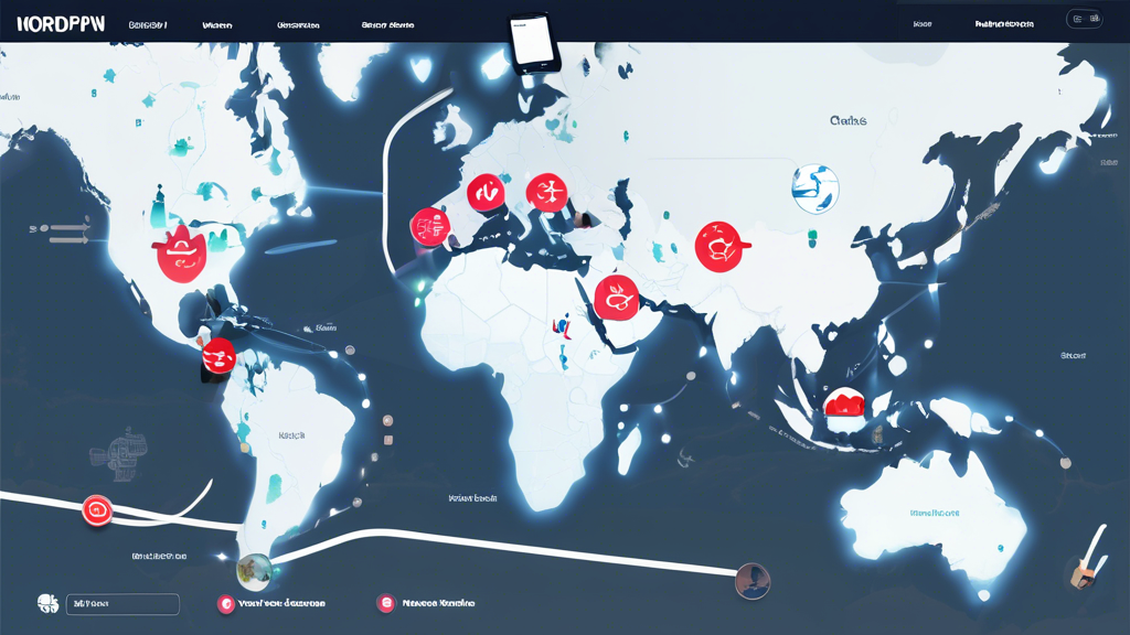 Create an image showing NordVPN