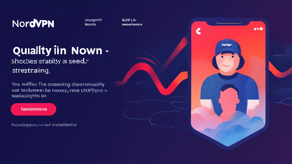 Prompt: Create an illustration that highlights NordVPN