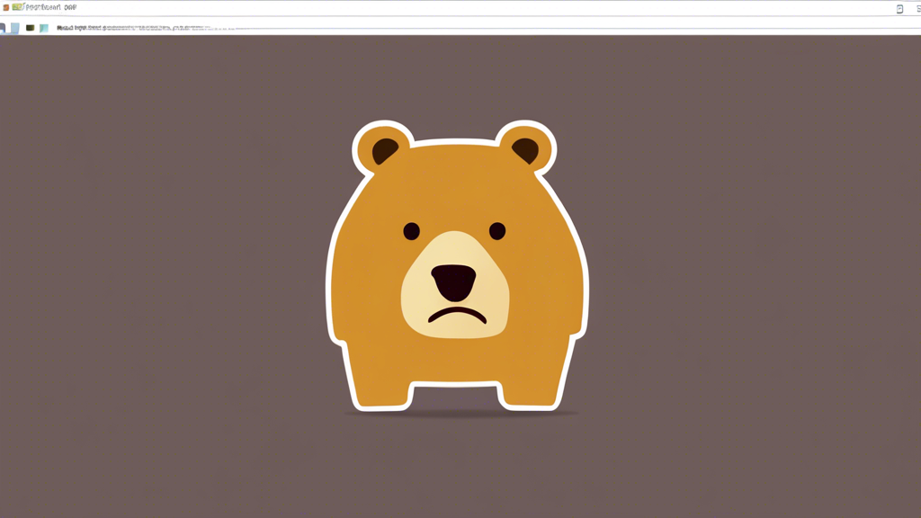 Create an image that shows a step-by-step process of setting up TunnelBear on a laptop. The image should feature the TunnelBear logo, a download progress bar on the laptop screen, a user creating an account, and installation prompts. There should also be an illustration of the TunnelBear bear assisting the user with setting up the software. The overall style should be clean, straightforward, and instructional, with a friendly tone.