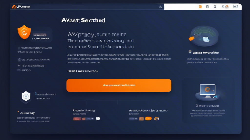 Prompt: Create an image showcasing the Key Features of the Avast Online Security & Privacy Extension. The scene should illustrate a computer screen with the Avast extension dashboard open, highlighting real-time threat detection with alerts for blocked malware and phishing attempts. Surround the computer with visual cues of privacy protection, such as encrypted data symbols and an anonymous browsing icon. Incorporate a user-friendly interface by showing an easy-to-navigate menu and customization options, with a user looking satisfied and secure while using their laptop in a cozy, modern workspace.