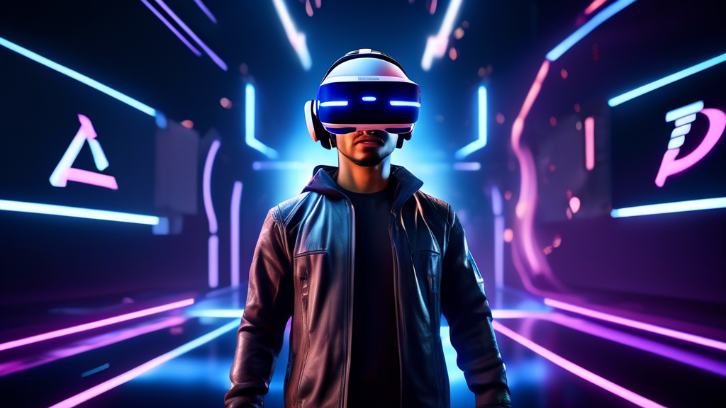 Create an image showcasing a futuristic gaming scene where avid gamers are fully immersed in playing exclusive PS5 titles and must-have VR games optimized for PSVR 2. Include vivid visuals of players wearing PSVR 2 headsets, holding motion controllers, surrounded by dynamic, lifelike game environments. Highlight the seamless integration of hyper-realistic graphics and innovative VR experiences, capturing the essence of next-generation gaming technology and excitement for upcoming game releases.