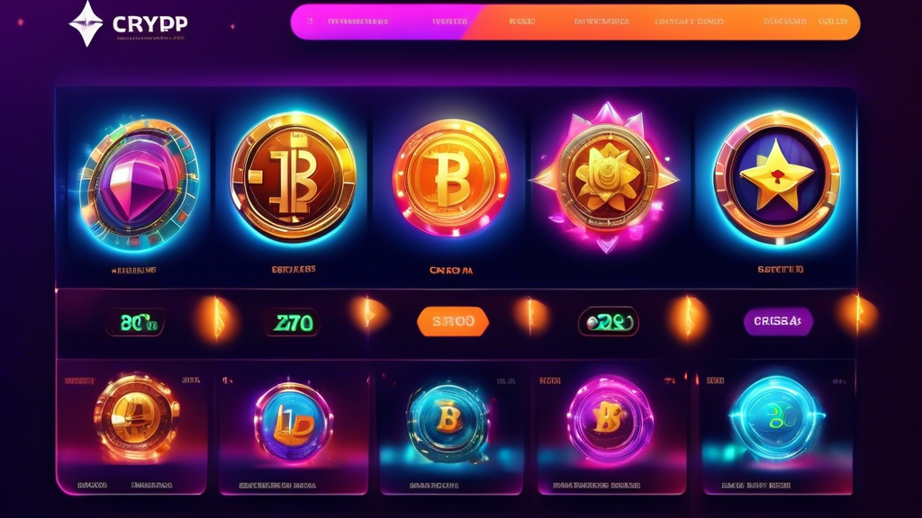 Create an image of a sleek, futuristic online casino interface with vibrant cryptocurrency icons such as Bitcoin, Ethereum, and Litecoin. Include snapshots of highly-rated casino platforms showcasing flashy slot games, poker tables, and live dealer games. Emphasize elements like star ratings, user reviews, and banner ads promoting crypto-exclusive bonuses and promotions. The overall design should be modern and polished, reflecting trustworthiness and excitement for digital gambling enthusiasts.