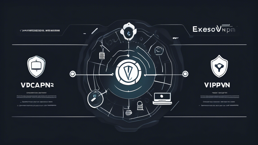 Create an image that depicts a comparative chart of the top VPNs for PC, featuring NordVPN, ExpressVPN, and CyberGhost. Highlight each VPN